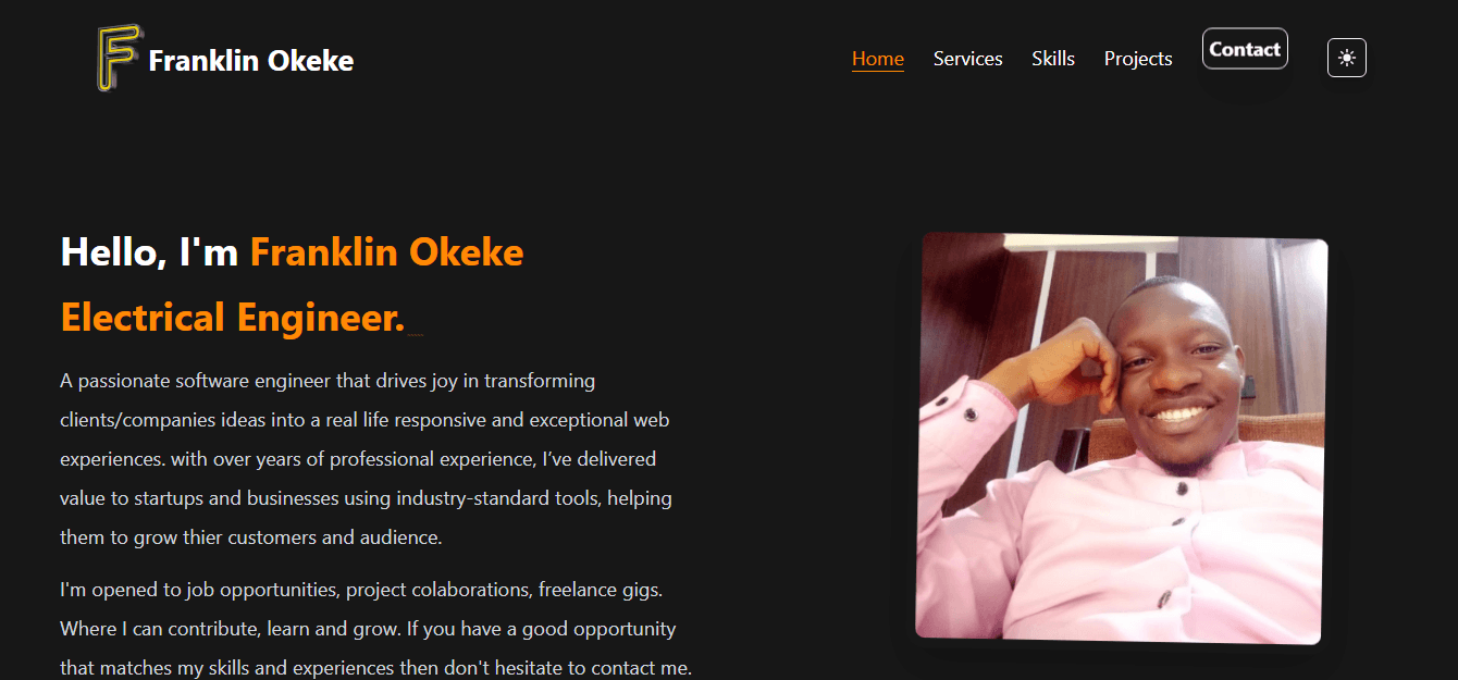 Franklin Okeke Website